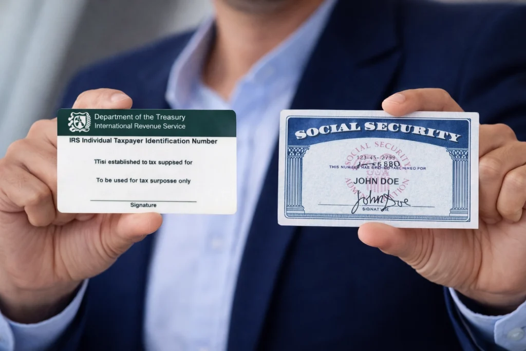 Diferença de ITIN e SSN